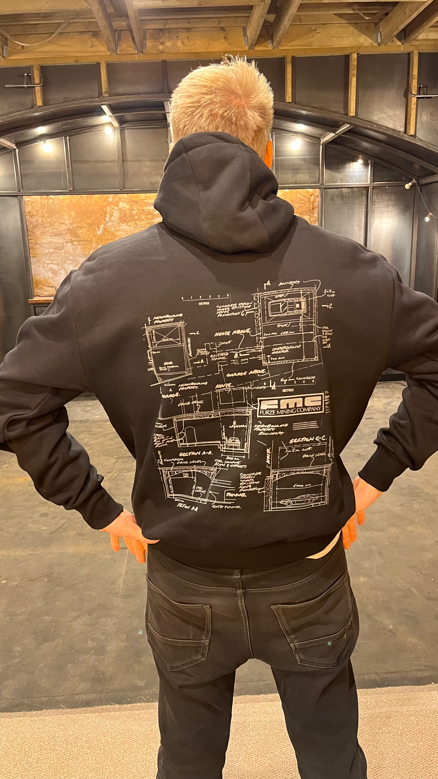 Furze FMC Logo Hoodie - Black