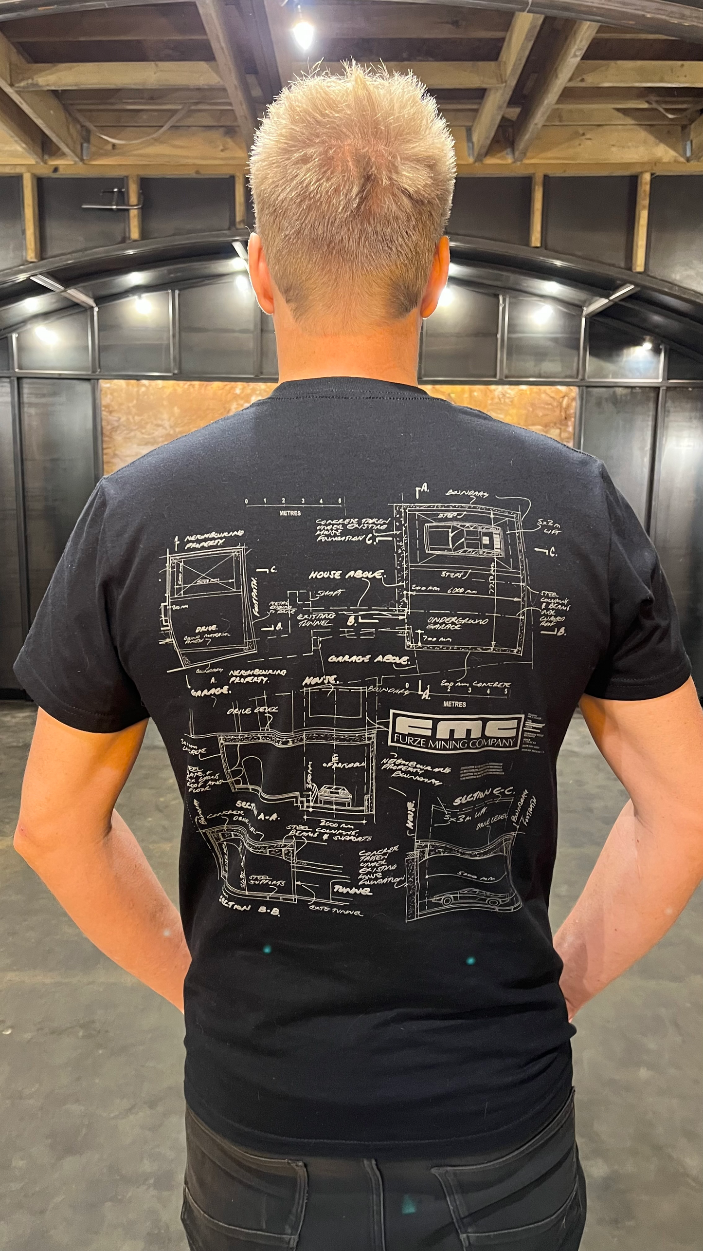 Furze FMC logo T-shirt - Black
