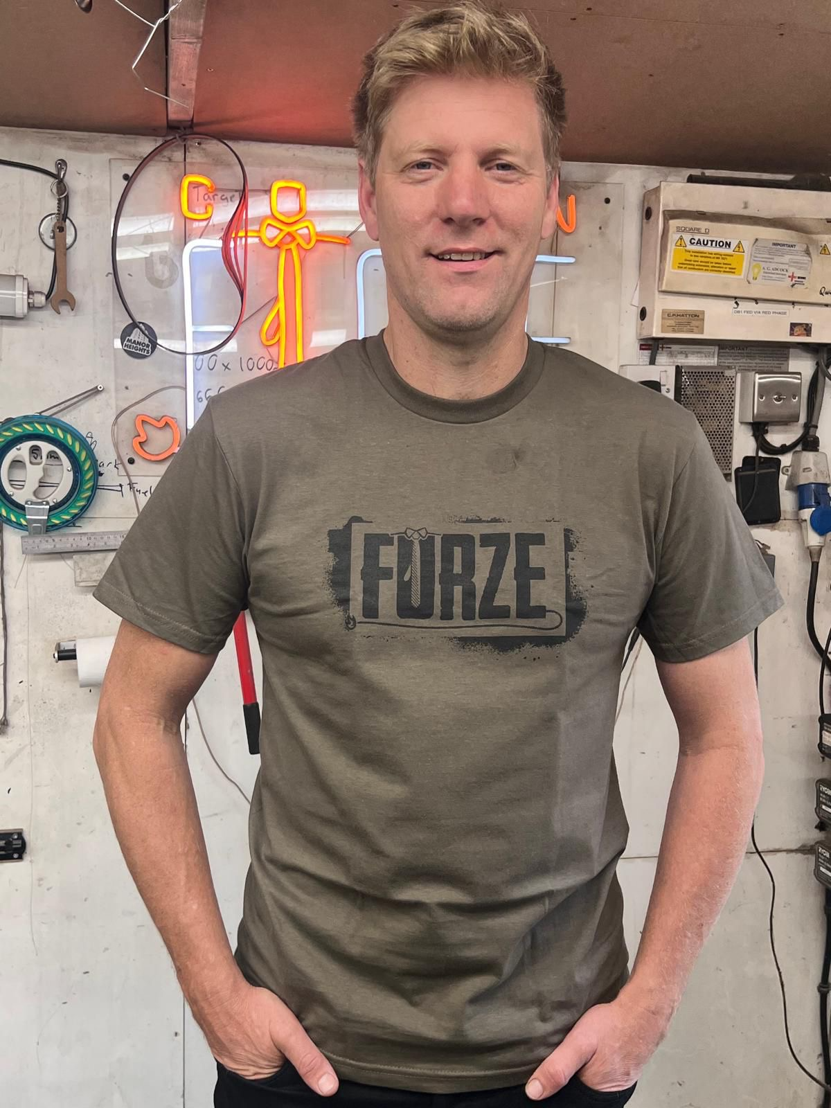 Furze Logo T-Shirt - Olive