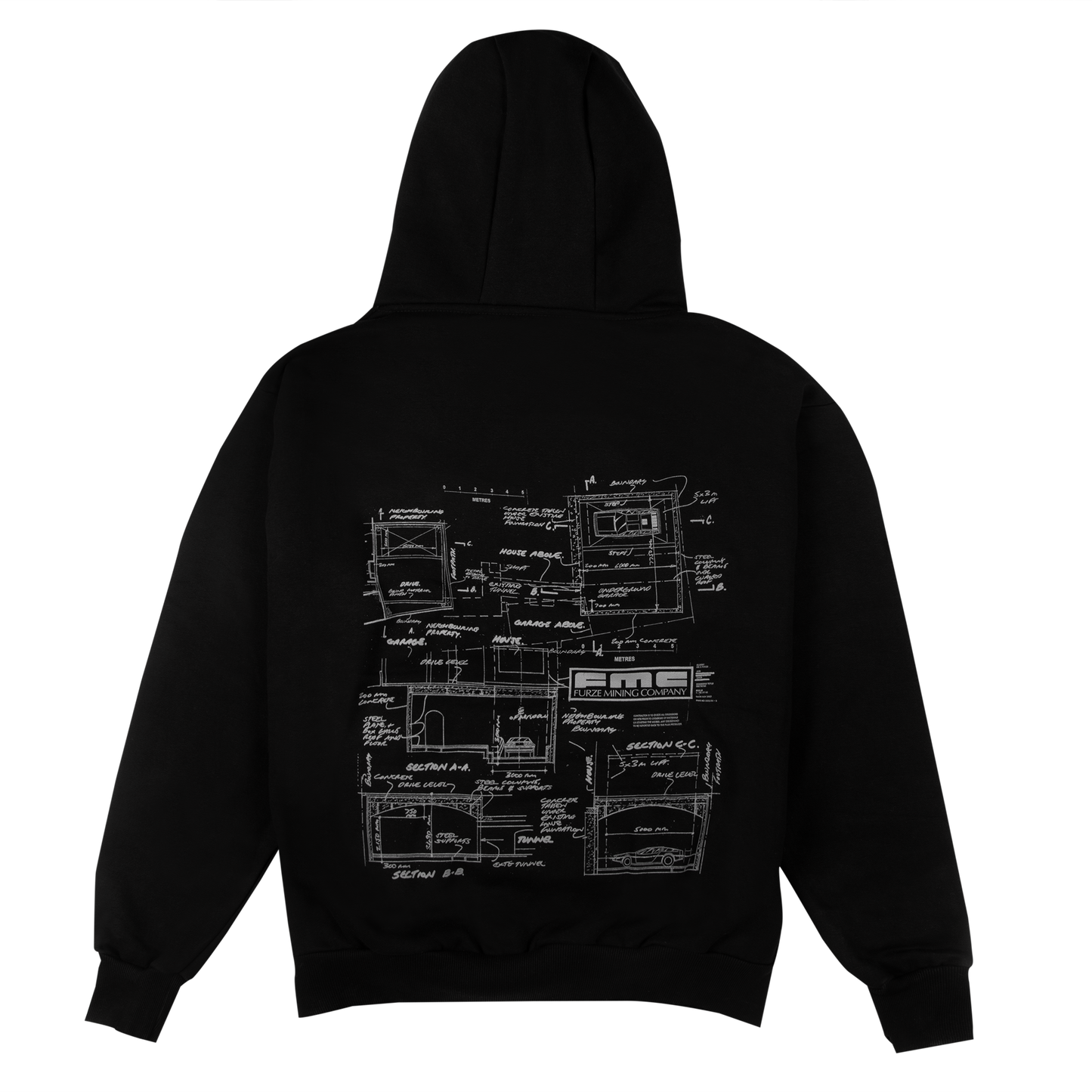 Furze FMC Logo Hoodie - Black