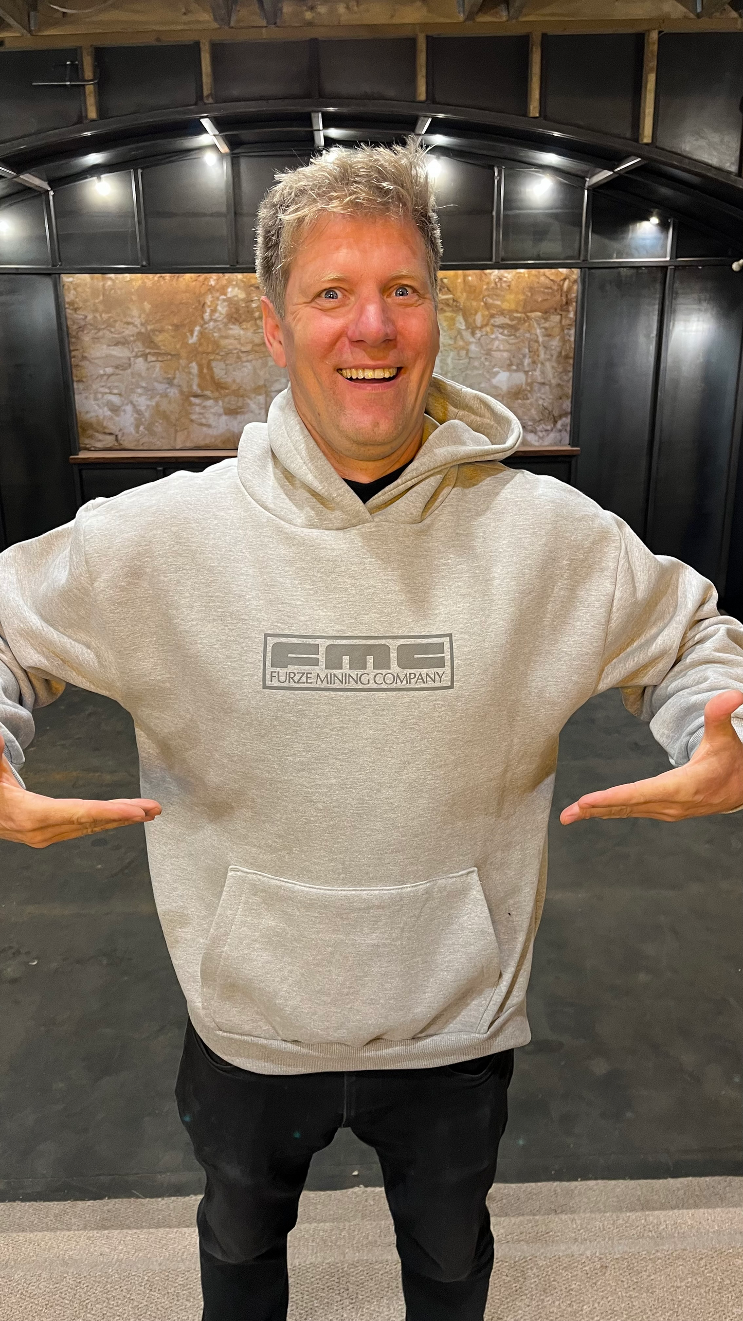 Kids Furze FMC Logo Hoodie - Grey