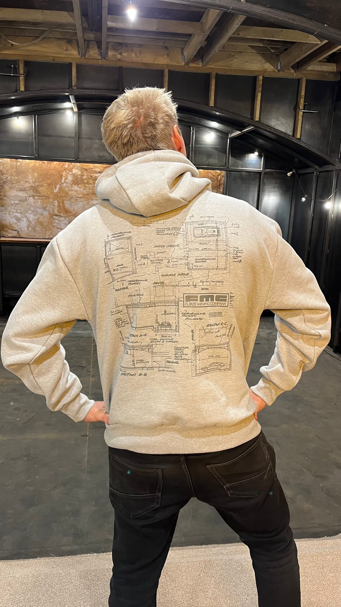 Kids Furze FMC Logo Hoodie - Grey