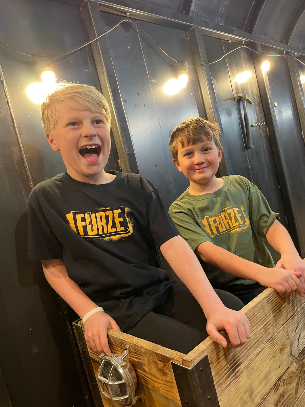 Kids' Furze Logo T-Shirt - Black