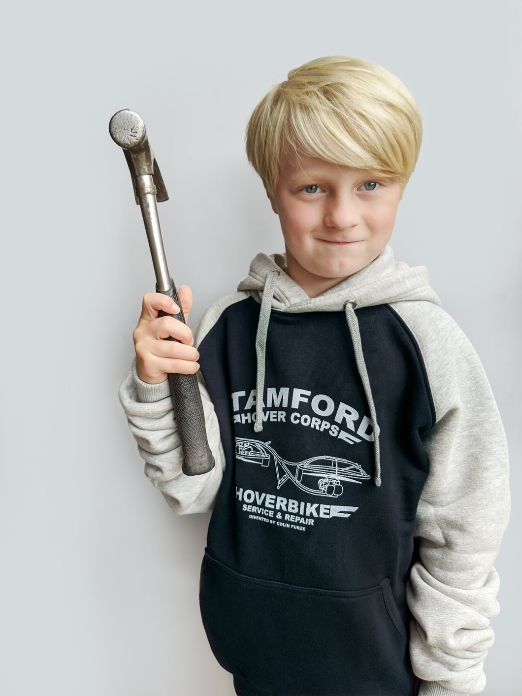 Kids' Stamford Hovercorps Hoodie - Navy/Grey