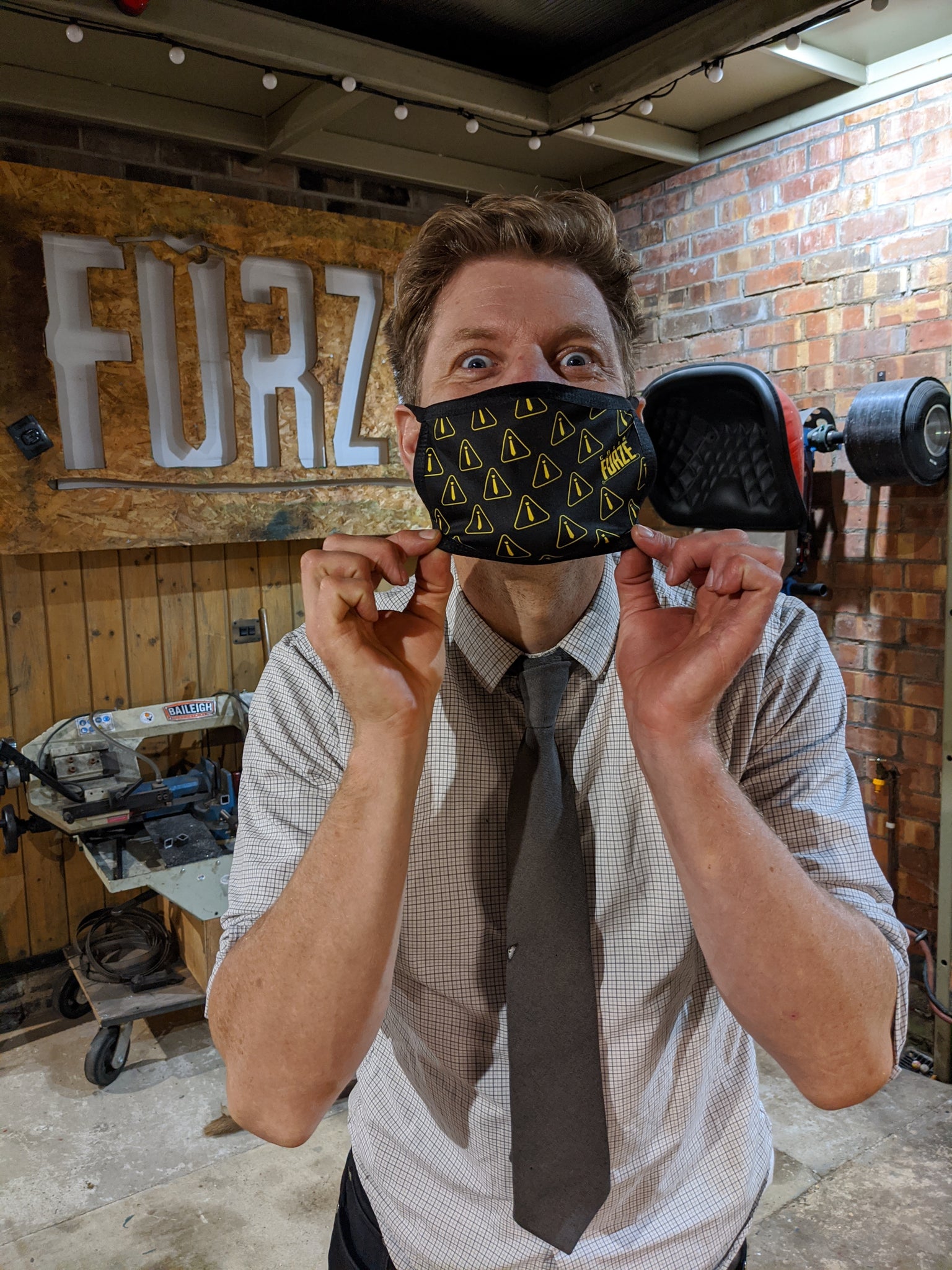 Safety Tie Face Mask – Colin Furze Shop